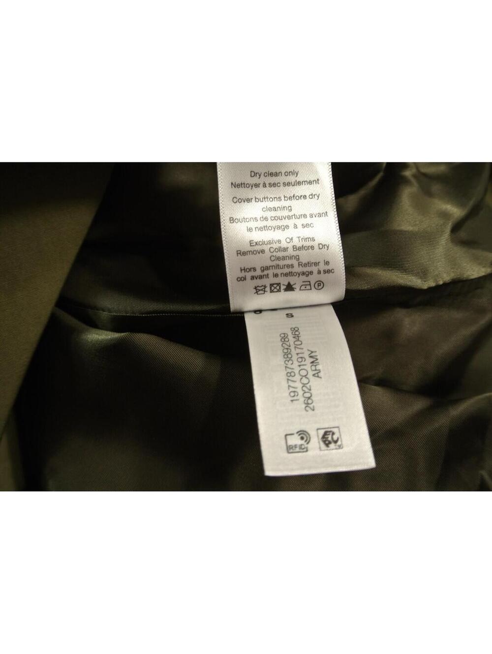 NEW, Veronica Beard Langham Waxed Belted Dickey Coat in Army Sz S #SJ2331 - Picture 10 of 12
